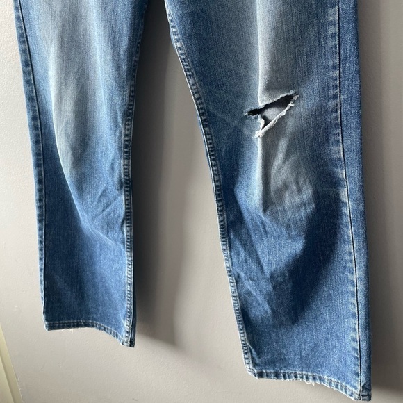 [34] Vintage Red Label Tommy Hilfiger Straight Leg Medium Wash Relaxed Jean - Picture 6 of 15